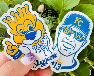 Salvy Slugger Sticker | Waterproof 3" stickers | Kansas City Royals Sticker