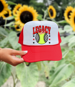Legacy Softball Black Trucker Hat