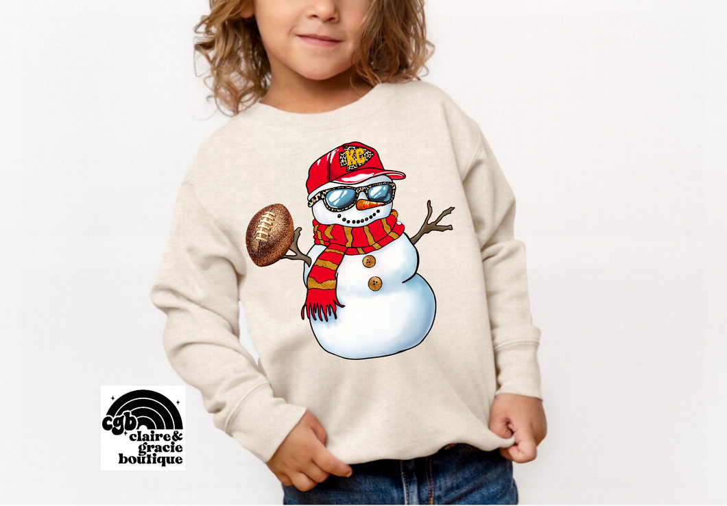 Kansas City Snowman Tee or Sweatshirt | Chiefs