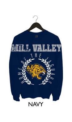Mill Valley Jaguars Crest Sweatshirt | Navy