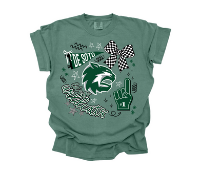 De Soto Wildcats Doodle Tee