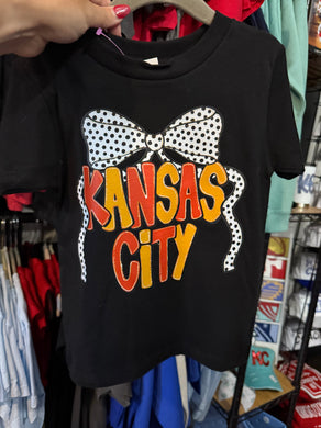 Kansas City Polka Bow Tee or Sweatshirt | Unisex Sizing