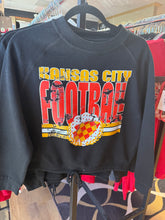 Kansas City front tie sweatshirt | polka dot