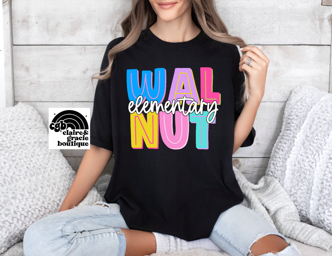 Walnut Elementary Colorful Tee |