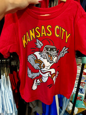 Kansas City Running Wolf Tee | Toddler Youth Adult