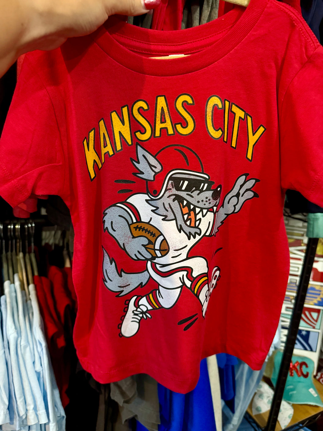 Kansas City Running Wolf Tee | Toddler Youth Adult