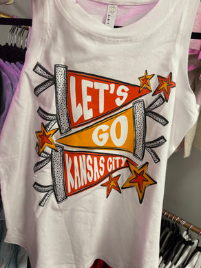 Let's Go Kansas City White Tank |