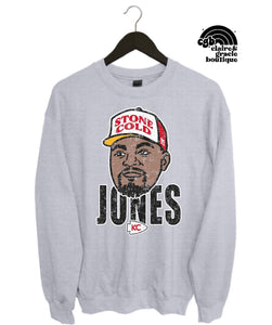 Chris Jones Trucker Hat Sweatshirt | Ash Grey