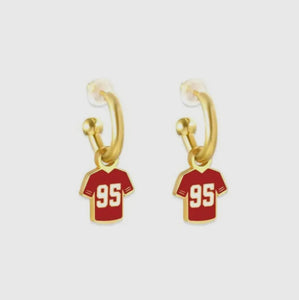 Kansas City 95 Huggie Hoop Earrings | chiefs