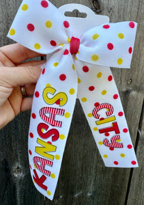 Kansas City Polka Dot Bow