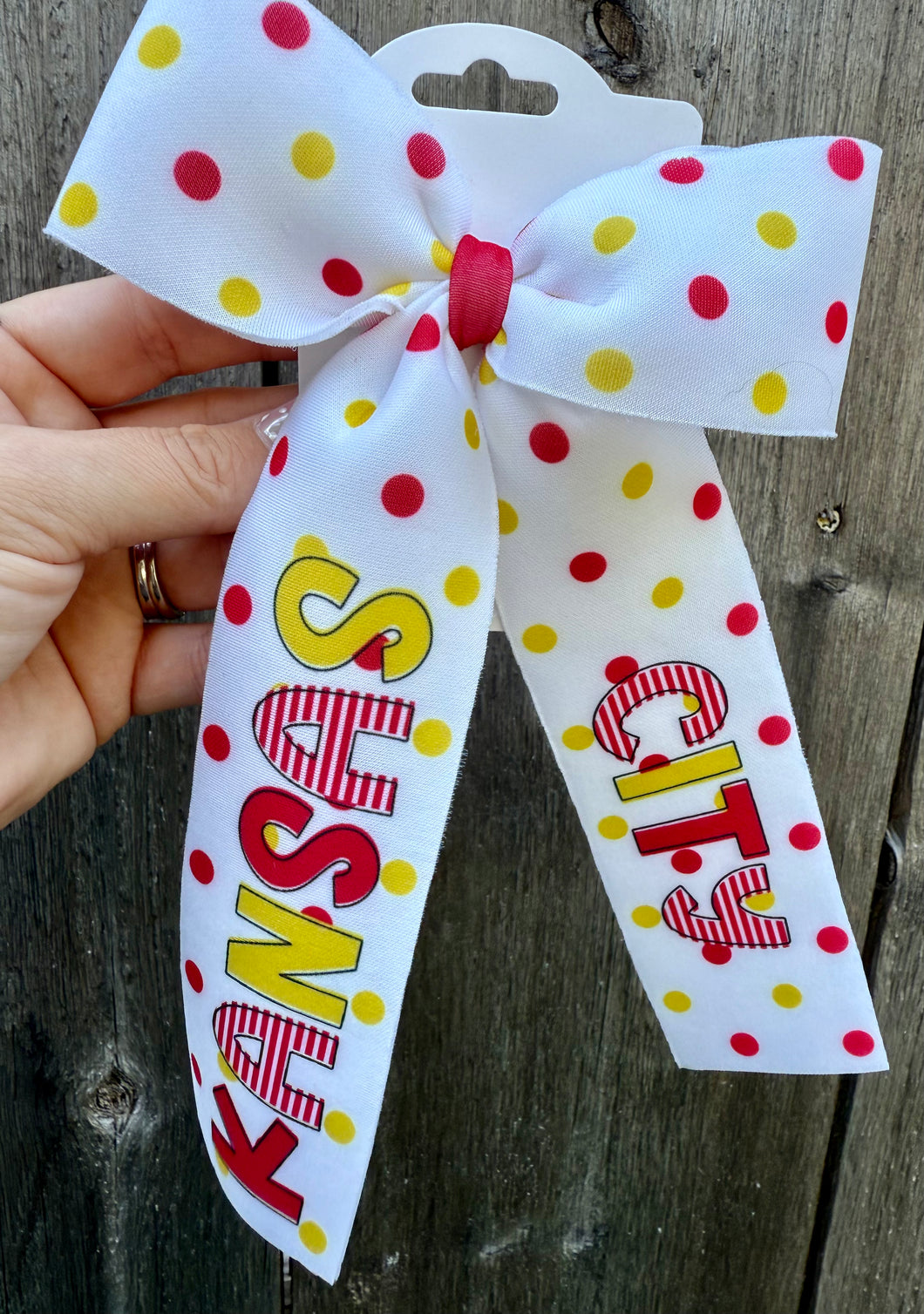 Kansas City Polka Dot Bow