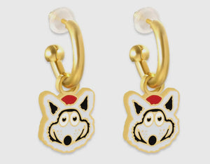 Kansas City Wolf Huggie Hoop Earrings | chiefs