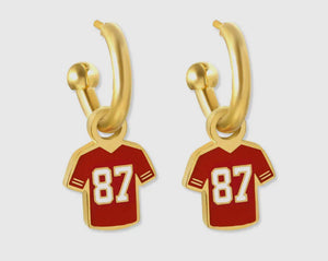 Kansas City 87 Huggie Hoop Earrings | chiefs