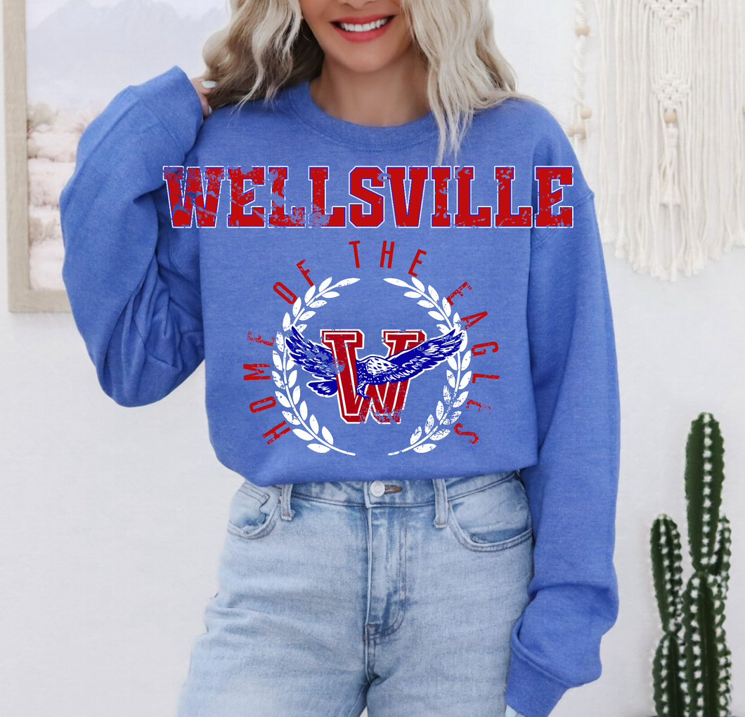 Wellsville Eagles Crest Sweartshirt