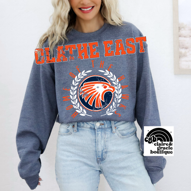 Olathe East Hawks Crest Sweartshirt
