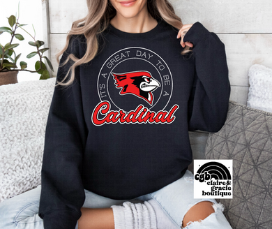 It’s a great day to be a Ell-Saline Cardinal Tee Sweatshirt | BLACK