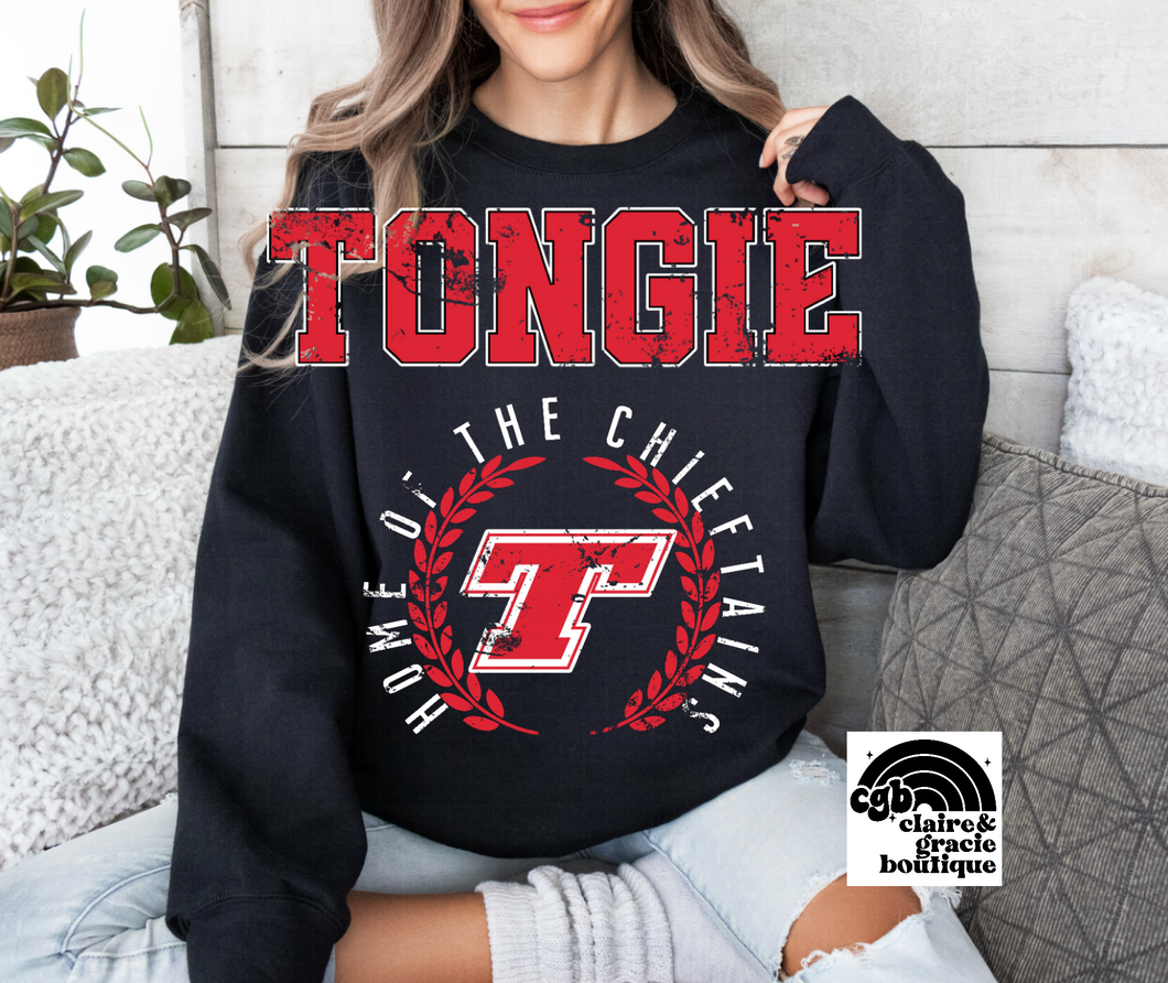 Tongie Crest Sweatshirt | Black