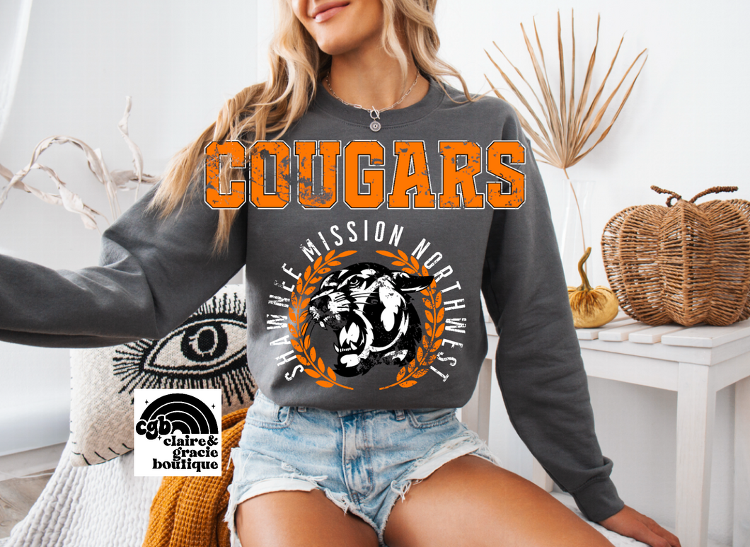SMNW Cougars Crest Sweatshirt | Grey