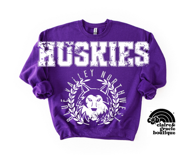 Blue Valley Northwest Huskies Crest Sweatshirt