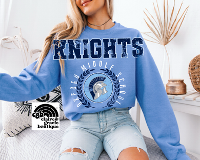 Oxford Middle School Knights Crest Sweartshirt