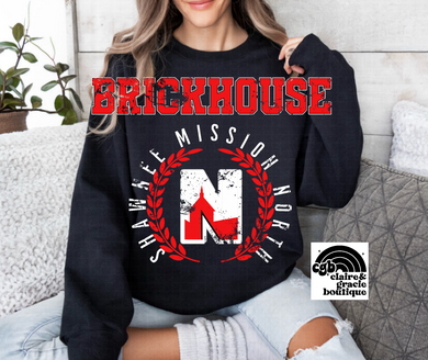 SMN Bison Crest Sweatshirt | Black