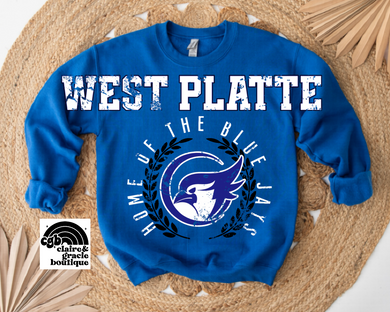 West Platte Blue Jays Crest Design | School Spirit
