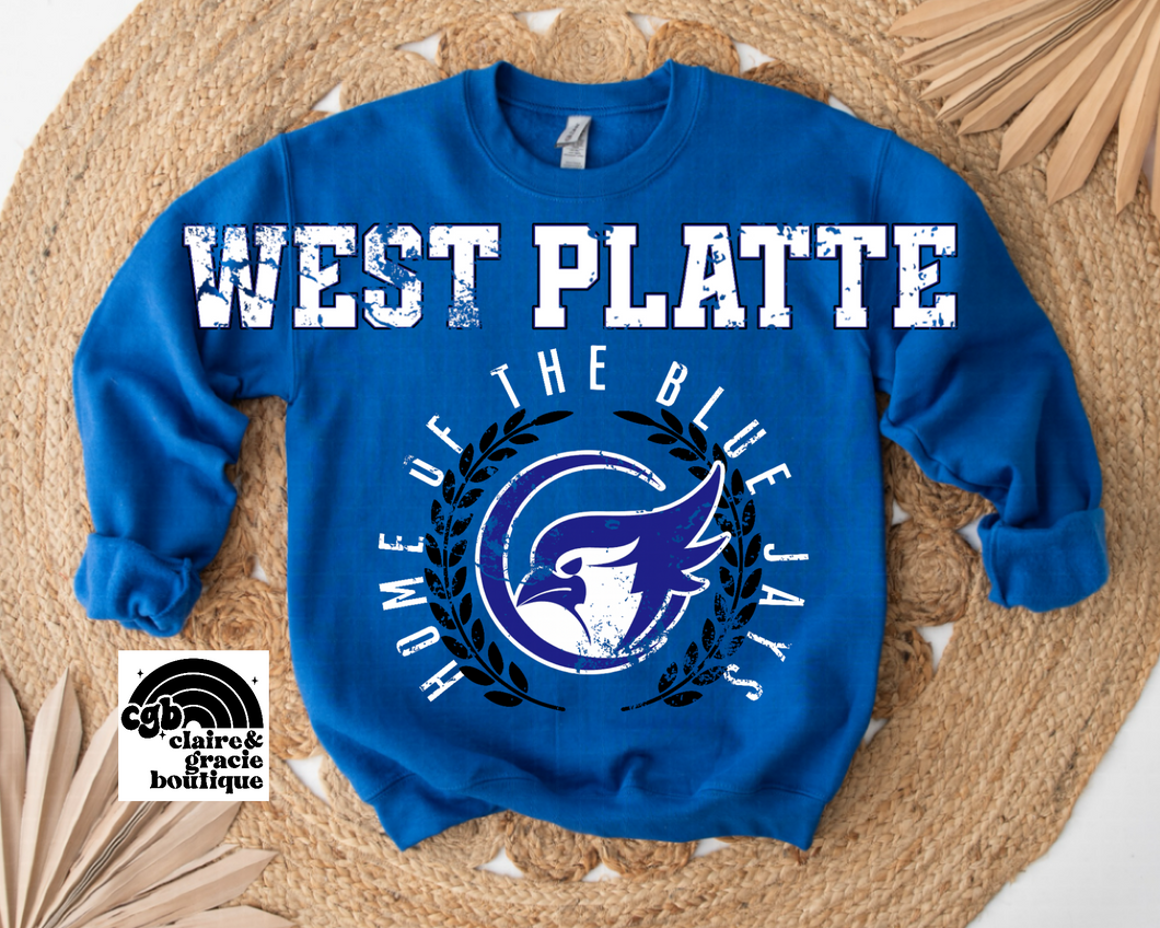 West Platte Blue Jays Crest Design | School Spirit