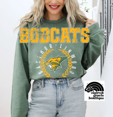 Basehor-Linwood Bobcats Crest Sweartshirt