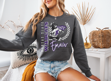 Kstate Crest Wildcats Tee or Sweatshirt |