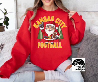 KC Santa tee or sweatshirt | RED