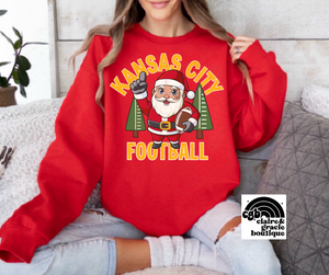 KC Santa tee or sweatshirt | RED