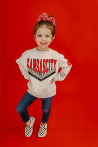 Kansas City vintage leopard sweatshirt YOUTH