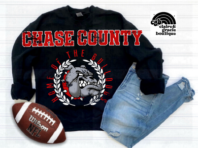 Chase County Bulldogs Chest Design | School Spirit
