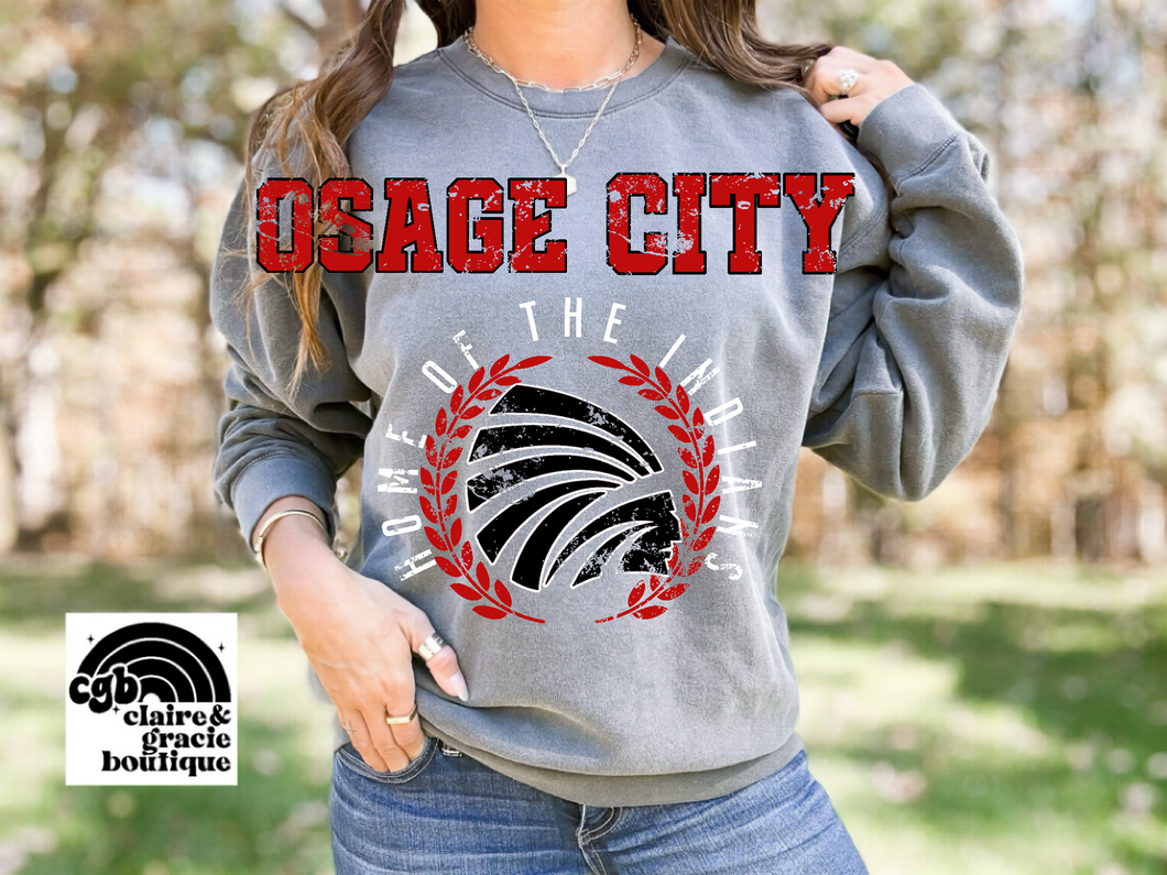 Osage City Indians Chest Design | School Spirit