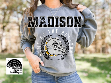 Madison Bulldogs Chest Design | School Spirit
