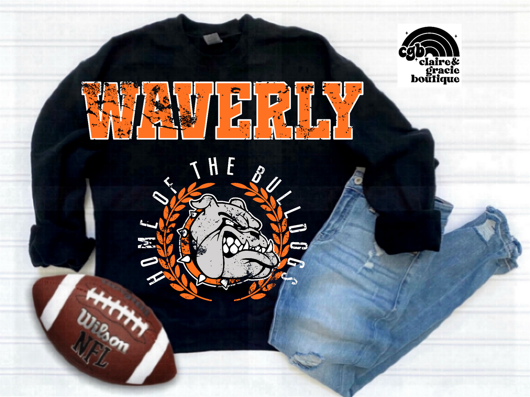 Waverly Bulldogs Chest Design | School Spirit