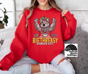 LIX Big Threasy Wolf Tee or Sweatshirt |