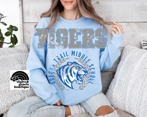 Oregon Trail Tigers Chest Design | School Spirit