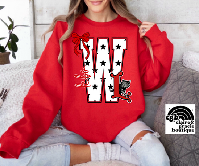 Lebo Wolves Preppy Tee or Sweatshirt | red