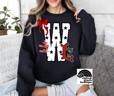 Lebo Wolves Preppy Tee or Sweatshirt | black