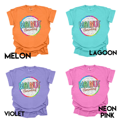 Walnut Elementary Colorful Custom School Tee | BRIGHT