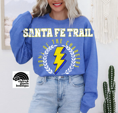 Sante Fe Trail Chargers Chest Design | School Spirit