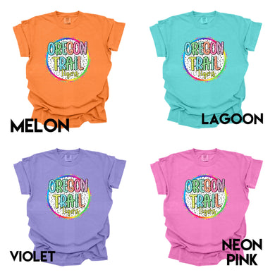 Oregon Trail Tigers Colorful Custom School Tee | BRIGHT