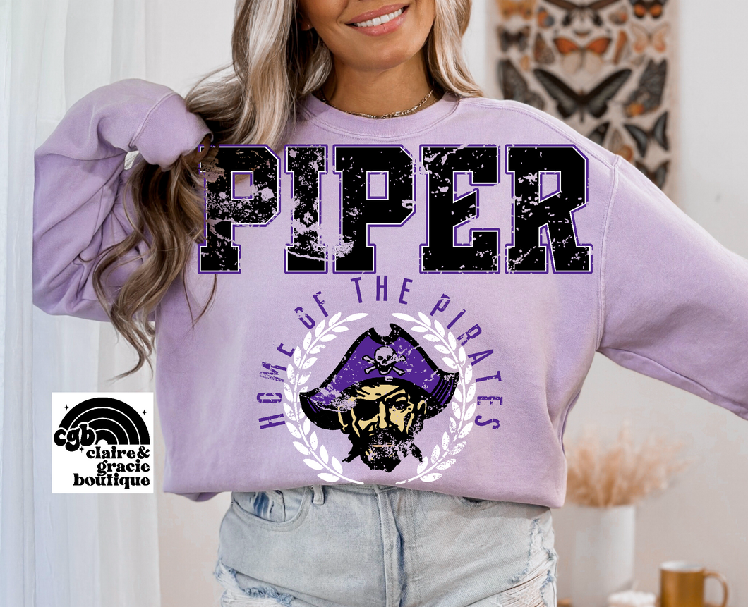 Piper Pirates Chest Design Lavender | School Spirit