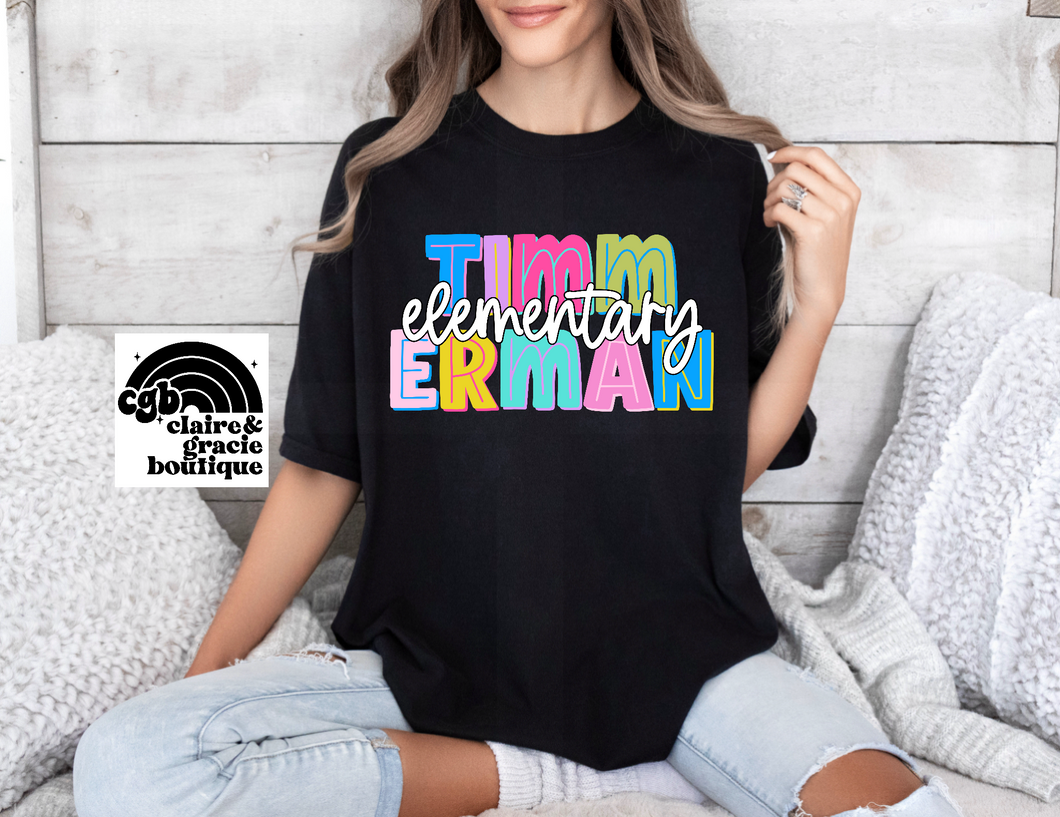 Timmerman Elementary Colorful Tee |