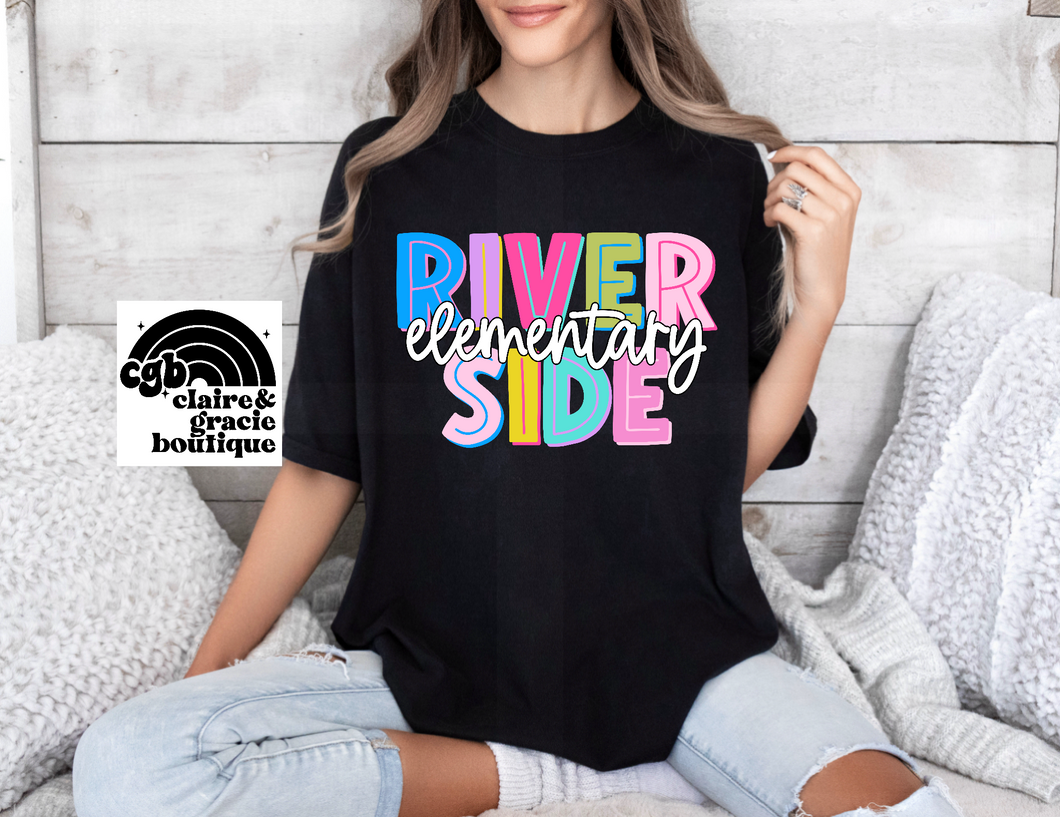 Riverside Elementary Colorful Tee |