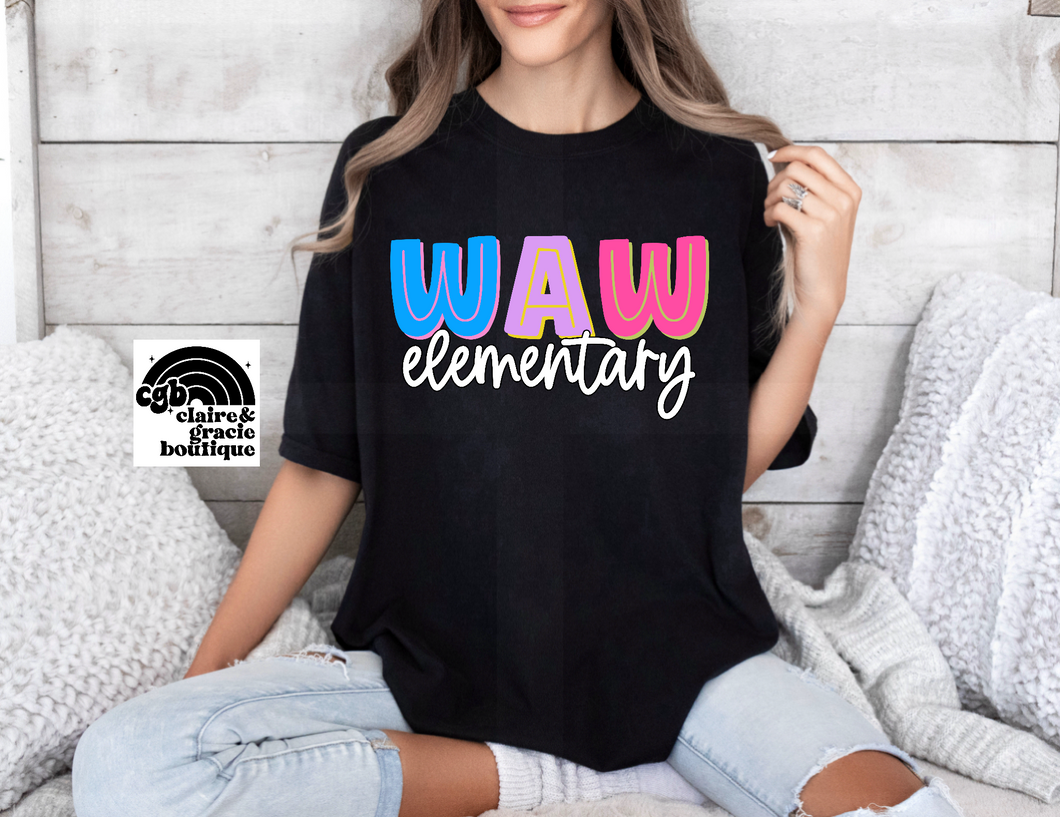 WAW Elementary Colorful Tee |