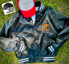 Kansas City Varsity Satin Jacket | Rhinestones