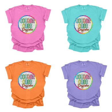 Cougar Cubs Daycare Colorful Custom School Tee | BRIGHT