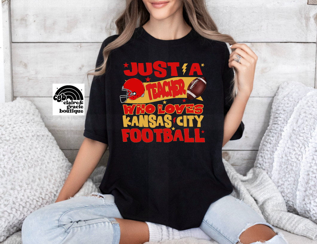 Kansas City Football Teacher | Black NEW 2024